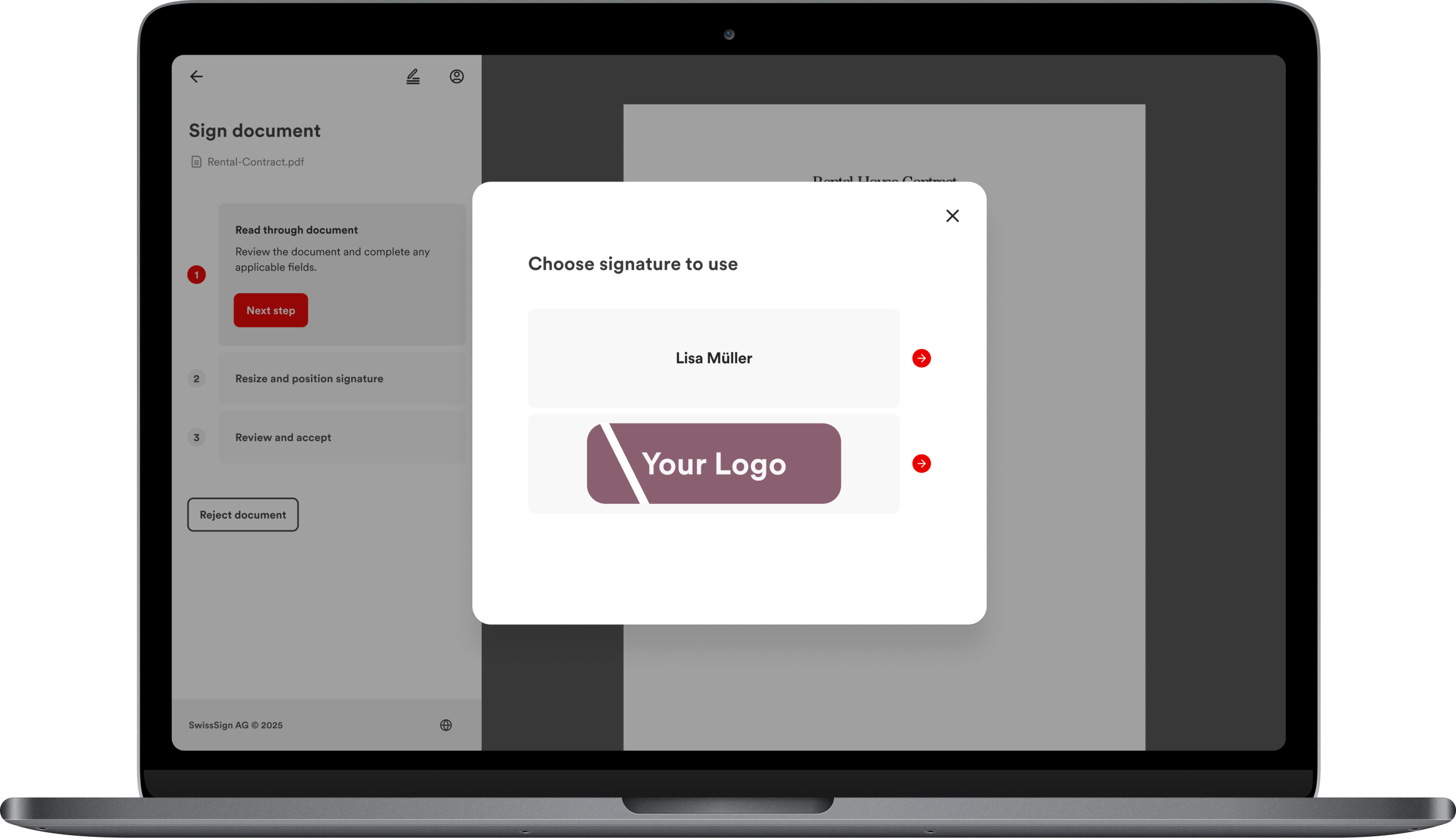 Digital signatures: Integration | SwissSign